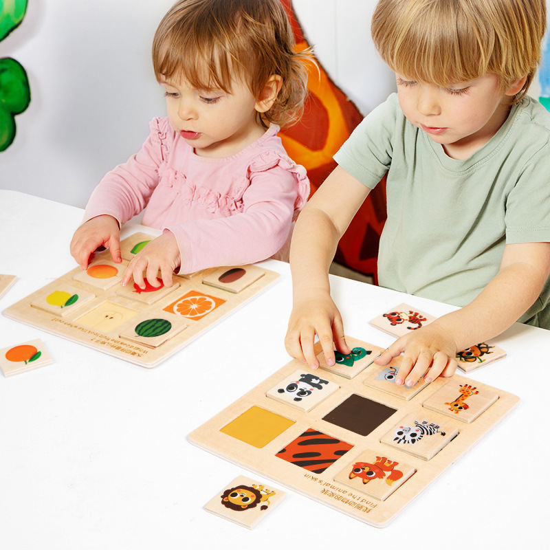 Wooden Montessori Teaching Aids Logical Thinking Puzzle Educational Toys