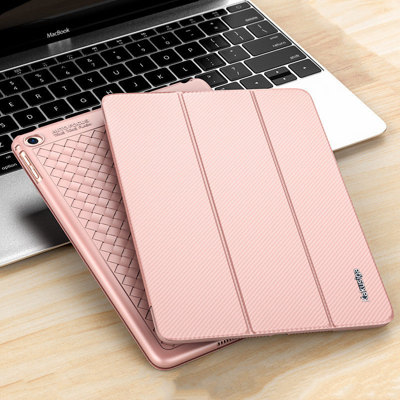 Simple Solid Color Tri-Fold Flat Cooling Protective Cover