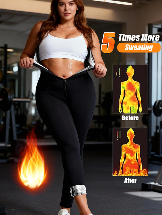 Plus Size Sauna Suit For Women Full Body Waist Trainer For Women Breathable Underarm Design High Waist Slimming Sleeveless Jumpsuit
