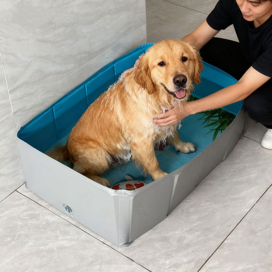 PVC Square Foldable Bath Tub For Cats And Dogs
