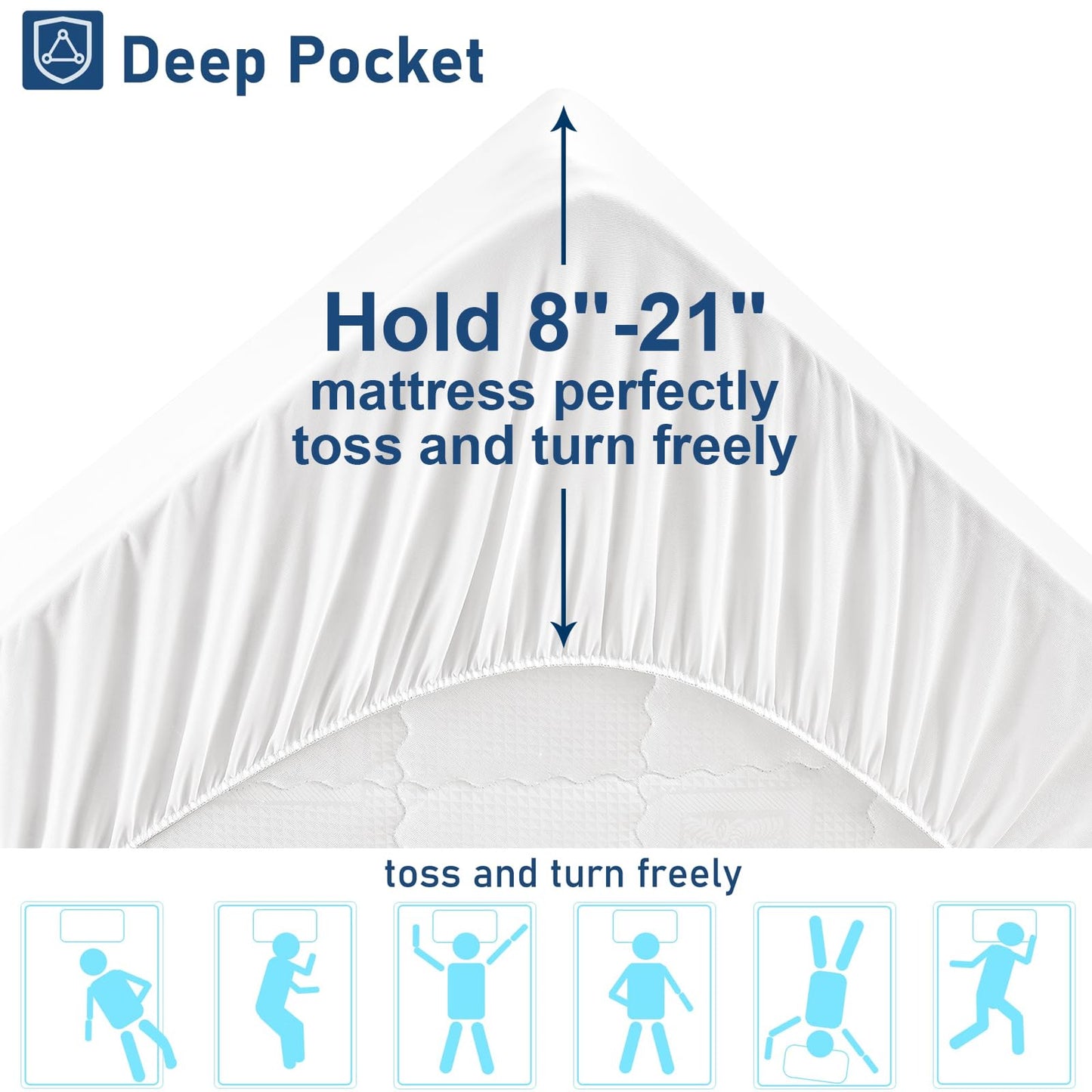 Sleep Solution Ultra Soft Queen Size Mattress Topper - Rayon Derived From Bamboo Pillow Top Mattress Pad For Back Pain Relief - Naturally Cooling For Hot Sleepers, Green