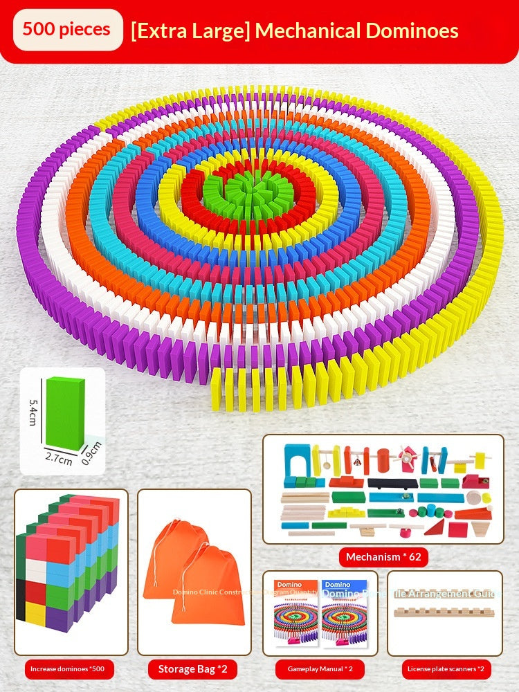Educational Puzzle Toy Mechanism Building Blocks Gift Dominoes