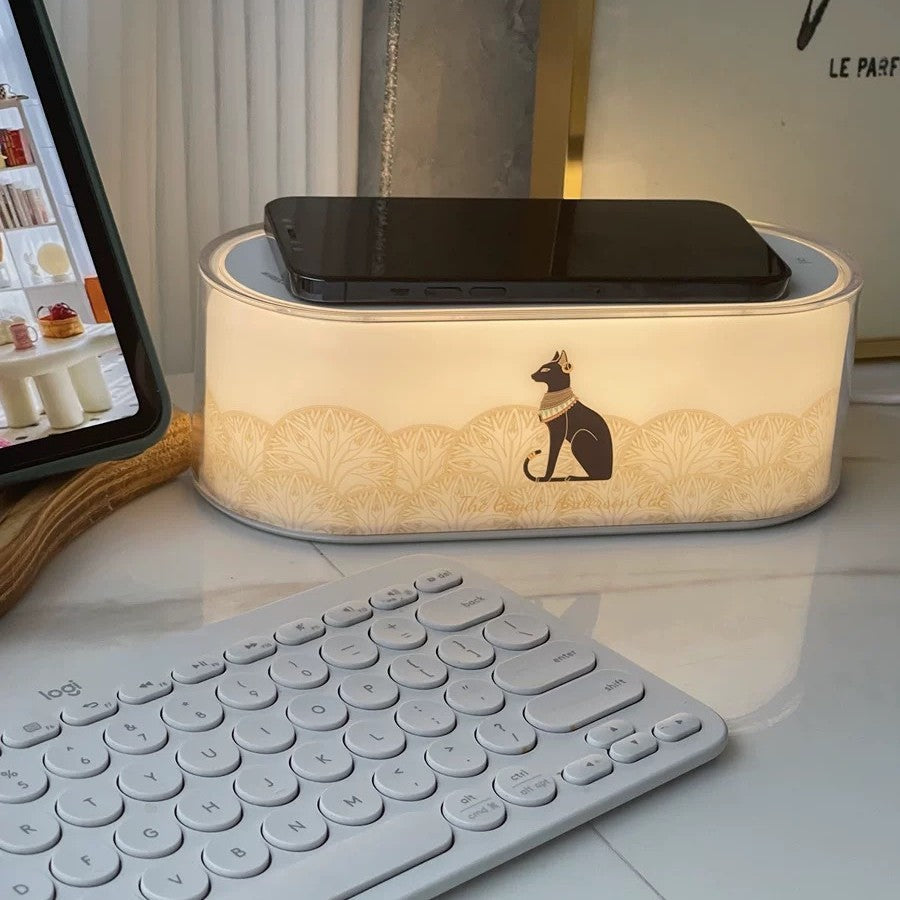 Wireless Charging Multifunctional Bedside Small Night Lamp