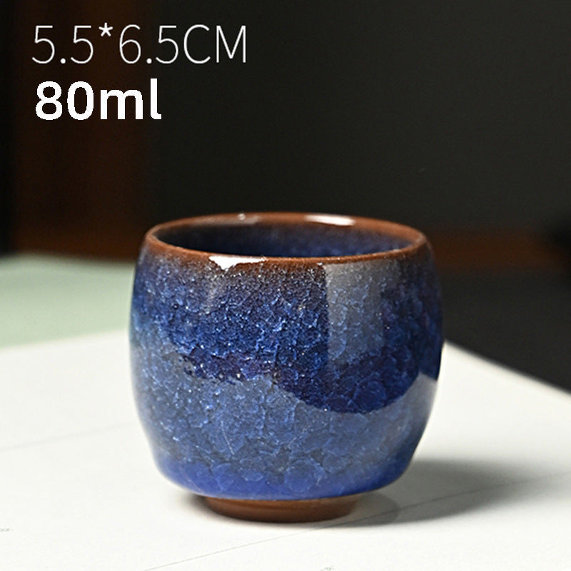 Ice Flower Dragon Egg Tea Bowl Always-standing Cup Anti-scald Ceramic Cooling Cup