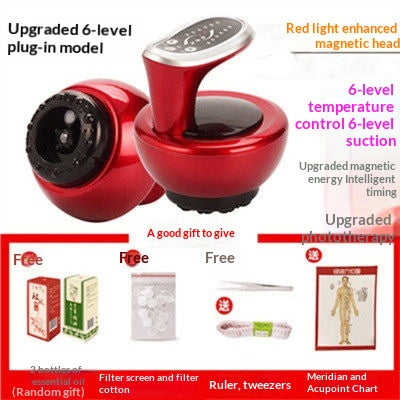 Household Charging Massage And Guasha Device With Negative-pressure Suction