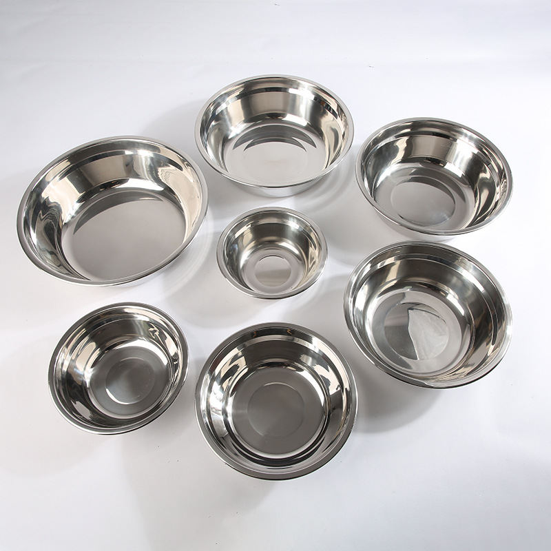 Non-magnetic Stainless Steel Thickened Soup Basins, Commercial And Household Basins, Food Serving Basins, Universal Dining Basins, Soup Basins, Tableware Wholesale