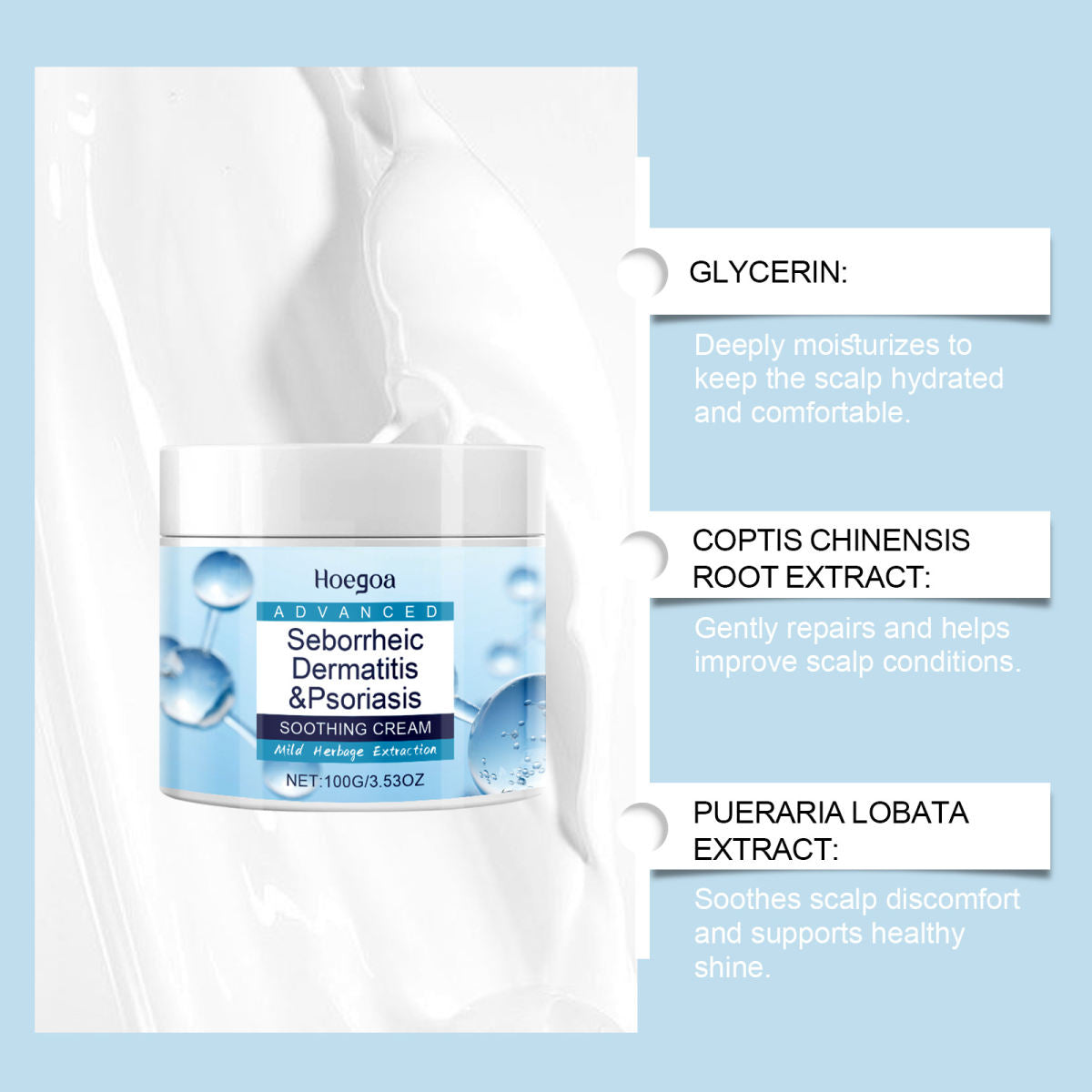 Gentle Nourishing Cleansing Repair Improvement Massage Scalp Reducing Dandruff Soothing Cream