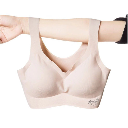 Japanese Ice Silk Thin Cooling Underwear Anti Wrinkle Seamless Underwear No Steel Ring Bra Sports Peace Of Mind Underwear