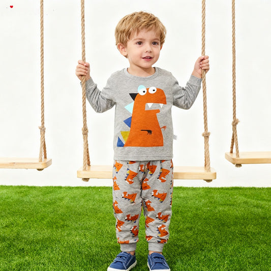 Kids' Long-Sleeve Home Wear Two-Piece Set
