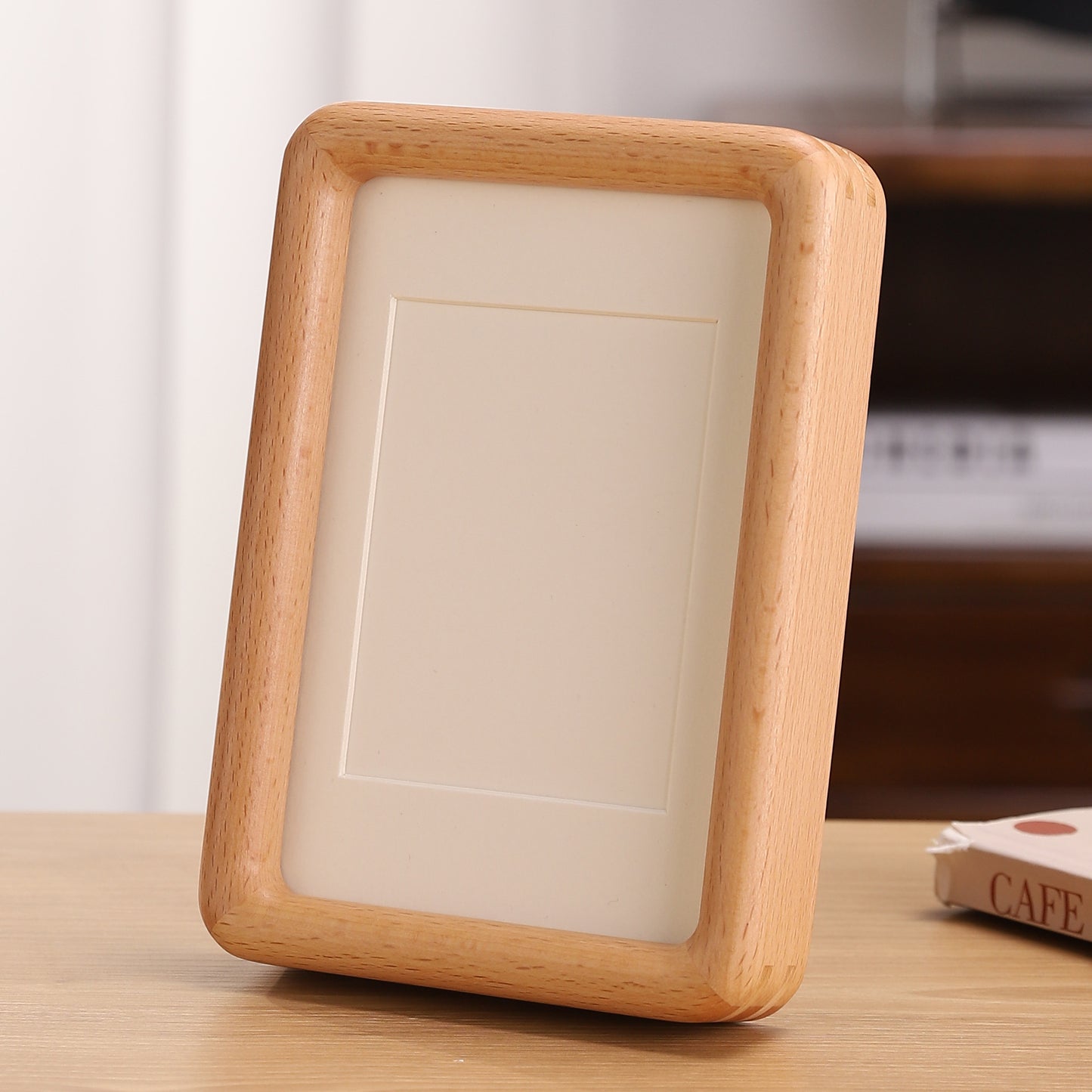 Solid Wood Mortise-and-Tenon Photo Frame For Home Use