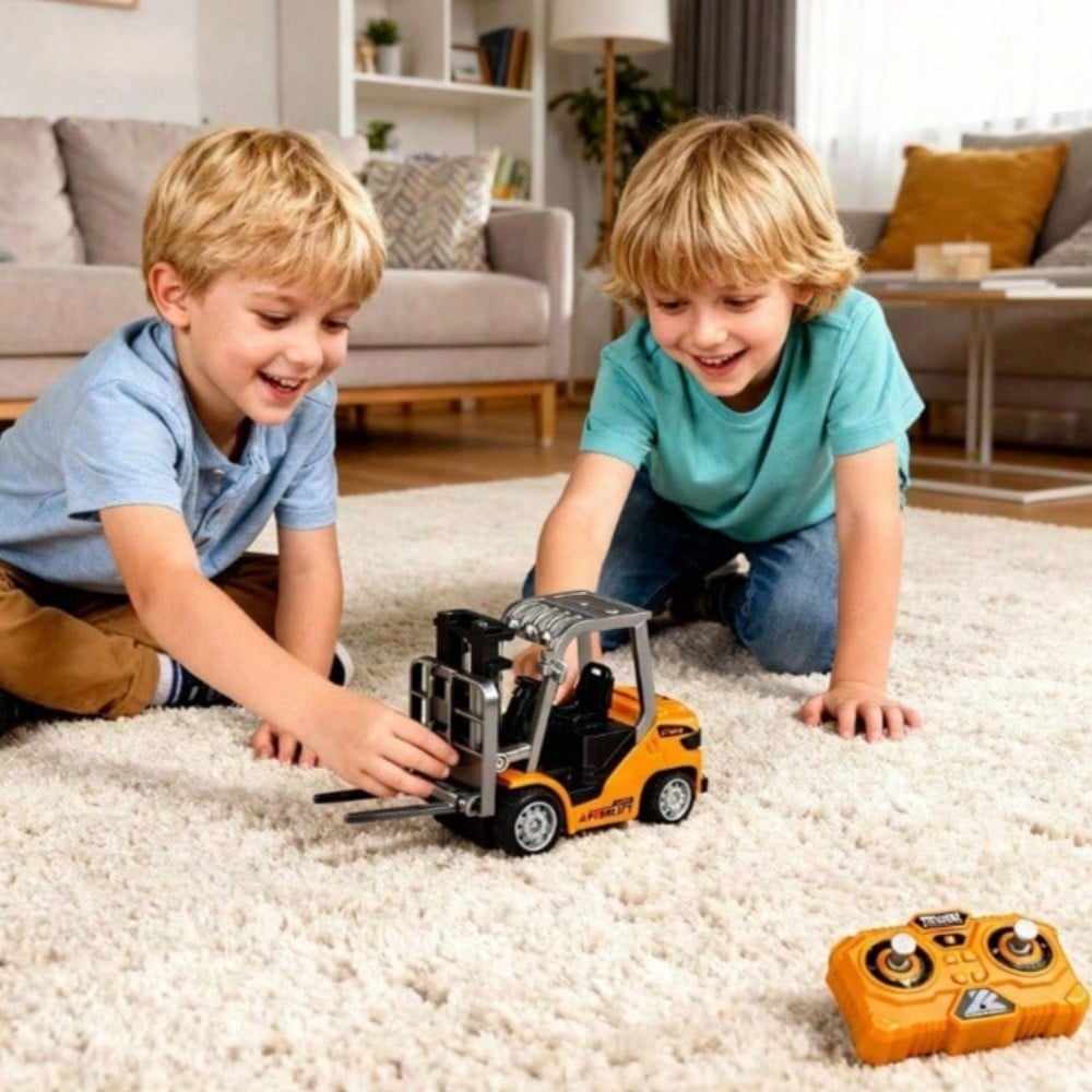 App Controlled RC Construction Truck Mini Alloy Forklift Toy With Realistic Lift System, Perfect Christmas Gift For Boys & Adults, Boy Toys, Party Favors For Kids, Kids Party Favors, Toys For Boy