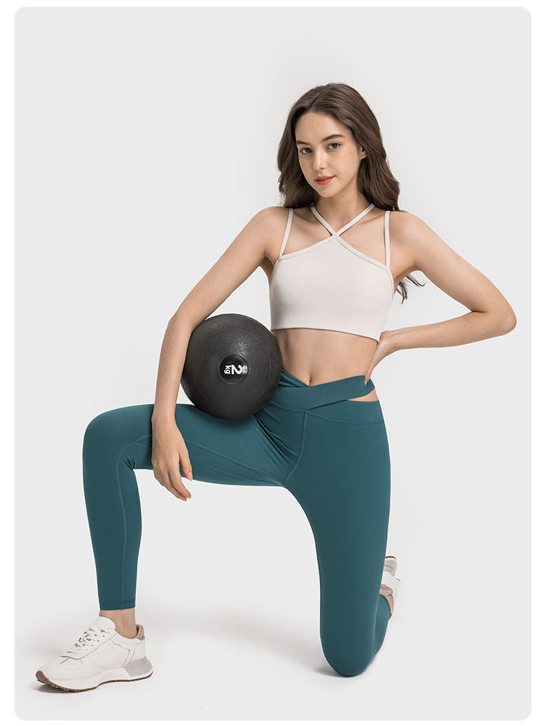 Anti-exposure Sports Strap Hollow-out Beauty Back High Intensity Workout Yoga Bra