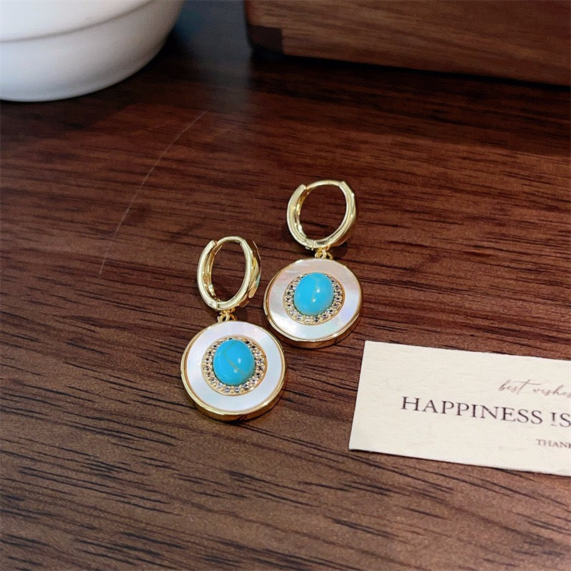 Old Money Style Natural White MOP Ear Cuffs For Women Double-Sided New Heavy Industry
