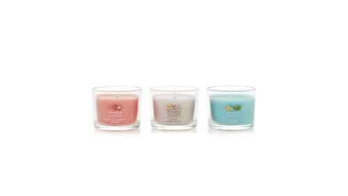 Yankee Candle Cocktails & Confections 3 Candle Gift Set with a White Strawberry Bellini, a Vanilla Creme Brulee, and a Bah...