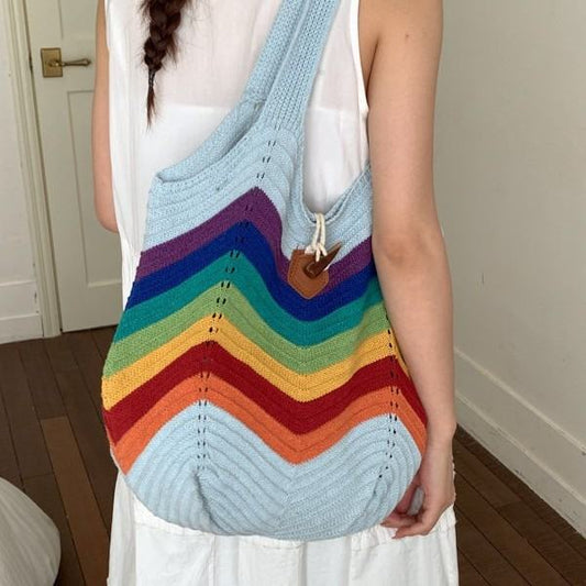 Summer Color-Block Large-Capacity Best-Selling Under-Arm Tote For Women