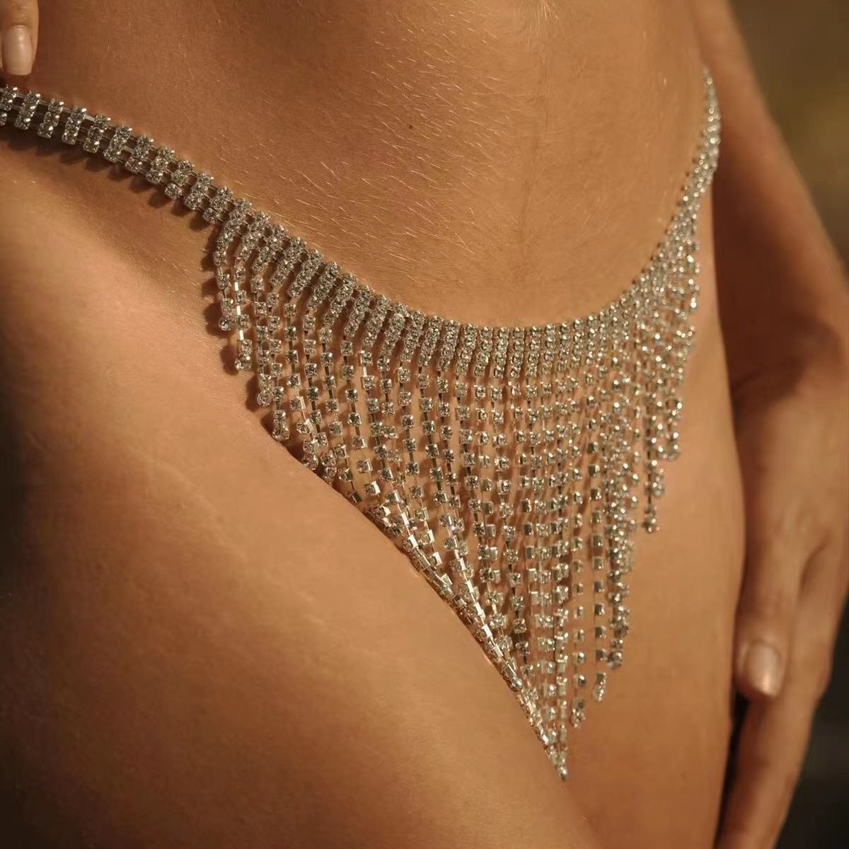 Rhinestone Waist Chain Ornament Accessories