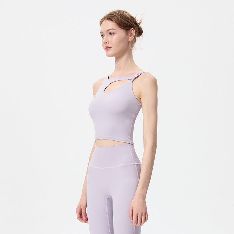 Yoga Clothes With Chest Pad Shockproof Bra Fitness Vest