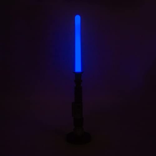 Star Wars OBI-Wan Kenobi Blue Lightsaber 24-Inch Desktop LED Mood Light | Nightstand Table Lamp for Bedroom, Desk, Playroo...