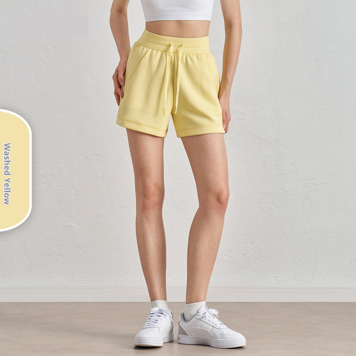 Air Layer Loose And Simple Yoga Shorts