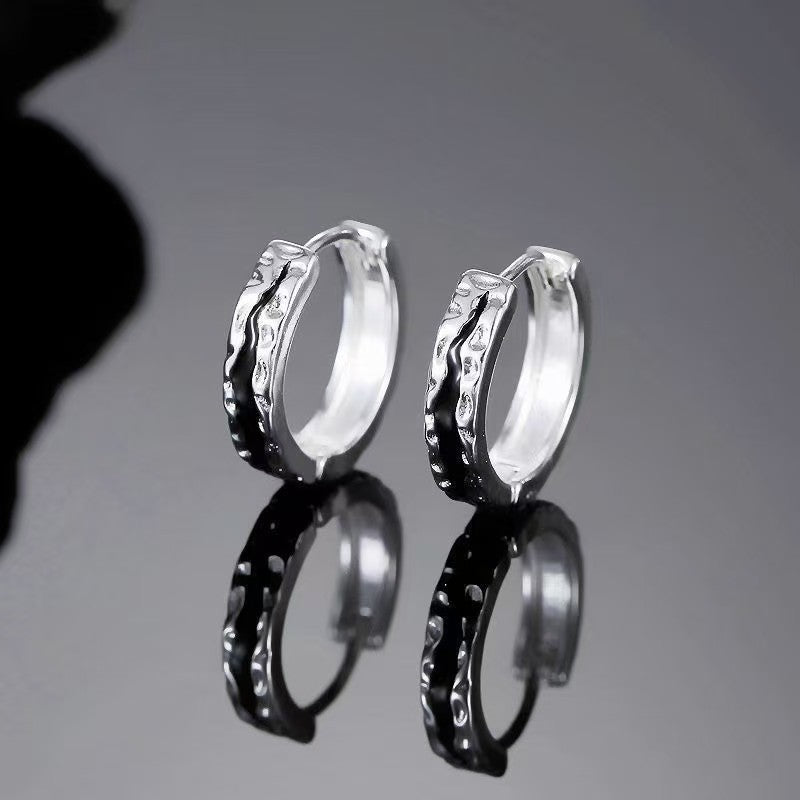 2026 Viral Trend Men Minimal Stud Earrings, Premium All-Match High-End Texture, Retro Vintage Fashion Clip Ear Ornaments For Female