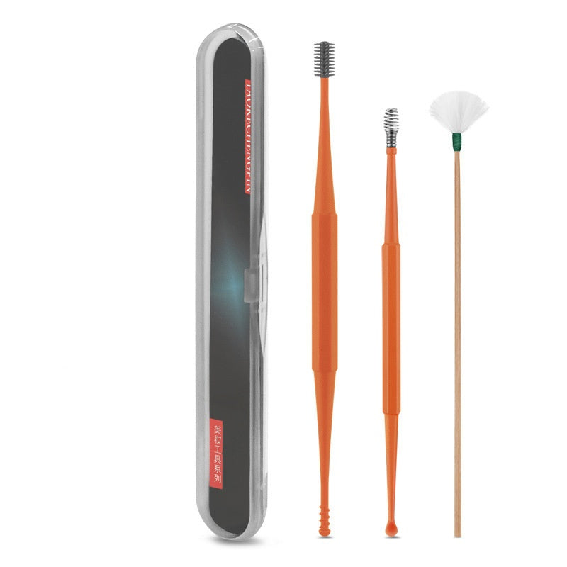 Ear Picking Tools Double-headed Silicone Ear Pick Spiral Massage Ear Pick