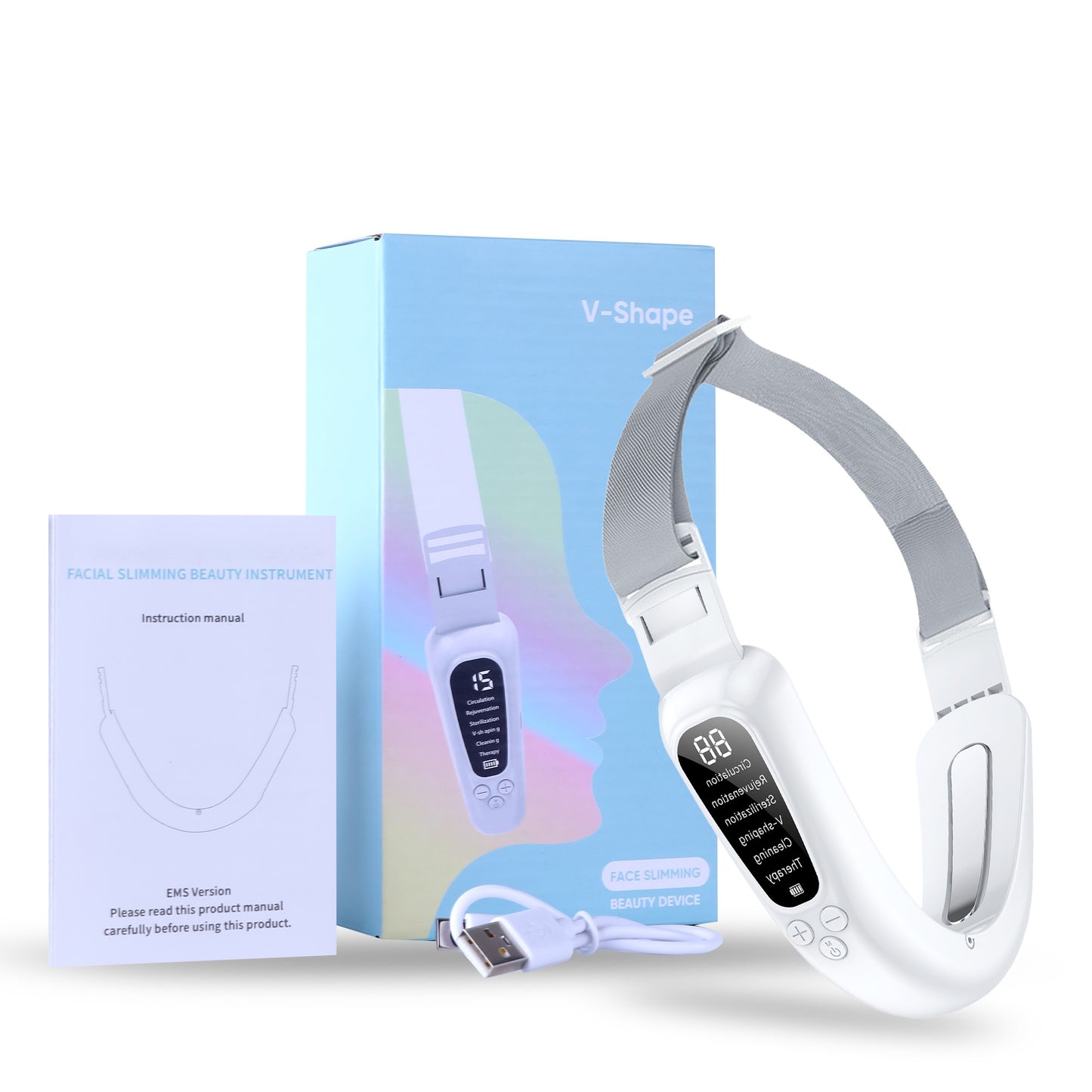 V Face Facial Slimming Mask With Microcurrent Multi Function Shape Face Lifting Device