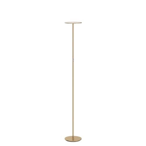 Brightech Sky LED Floor lamp, Torchiere Super Bright Floor Lamp for Living Room Decor & Office - Dimmable, Tall Standing T...