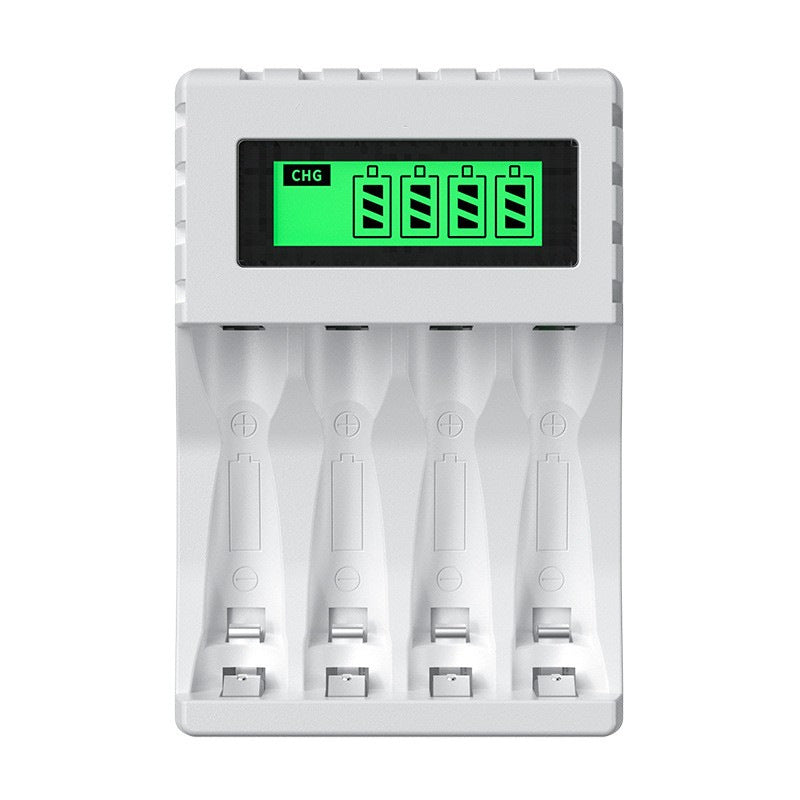 USB Smart 4-slot Charger For AA And AAA Batteries