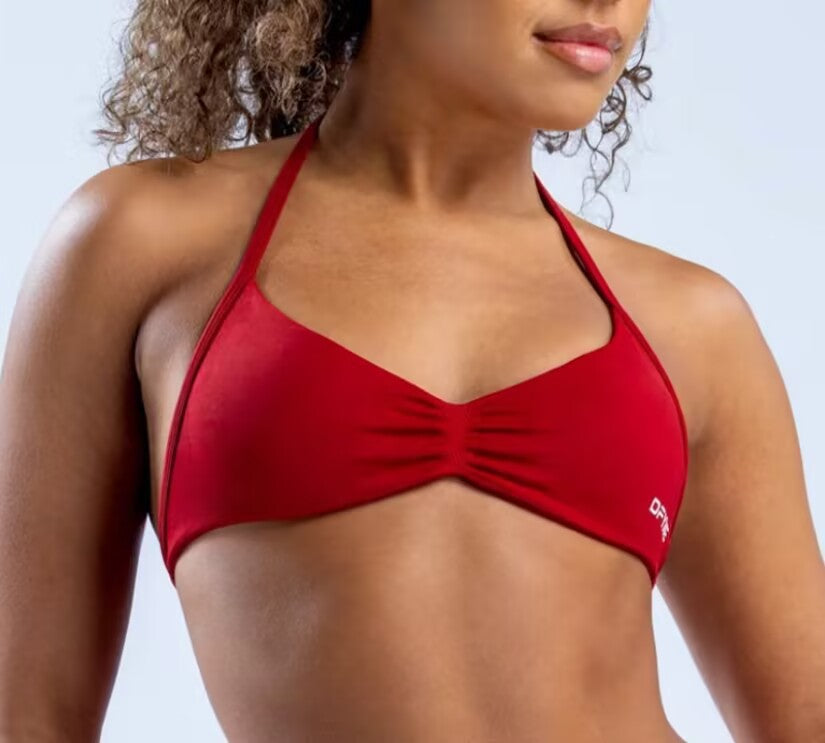 Women's High Elastic Ultra-fine Matte Nylon Halter Beauty Back Exercise Bra
