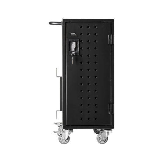 Charging Cart, 16 Device Mobile Charging Station, Up To 15.6 In Screen Size, Office And Classroom Mobile Charging Cart, For Chromebook, Tablet And Laptop