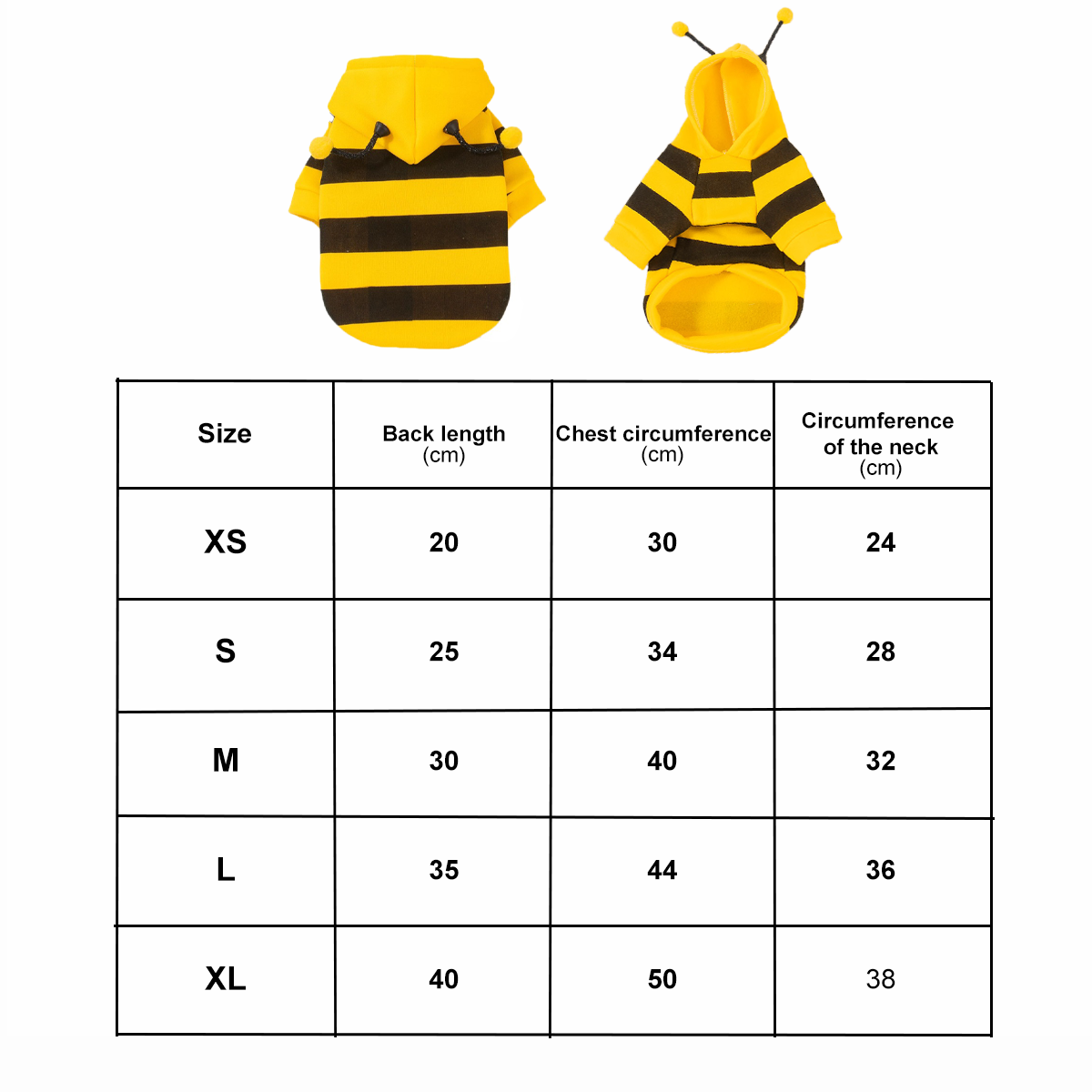 Cute Cat Bee Costume - Pet Halloween Apparel Bumble Bee Cosplay Clothes Antennae, Soft Warm Fleece Hoodie For Cats, Kittens, And Small Dogs, Perfect For Festival Party And Photo Shoot