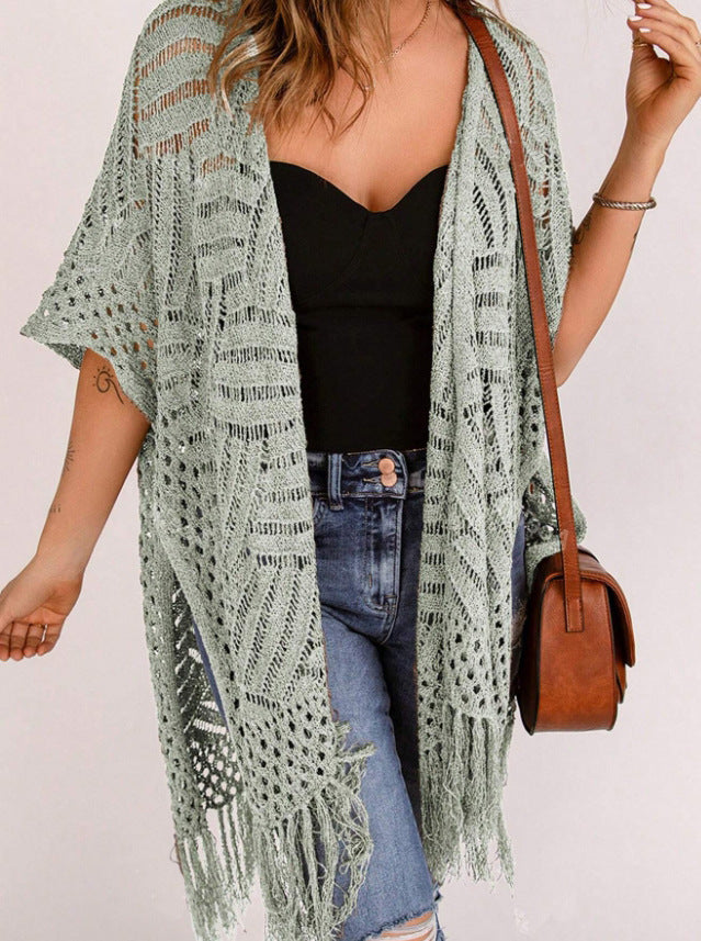 Outdoor Beach Vacation Sun-protection Knitwear