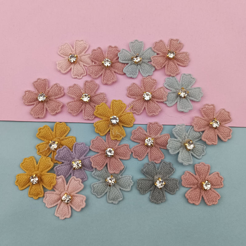 Five Petal Flower Ultrasonic Children Headwear Barrettes DIY Ornament Accessories