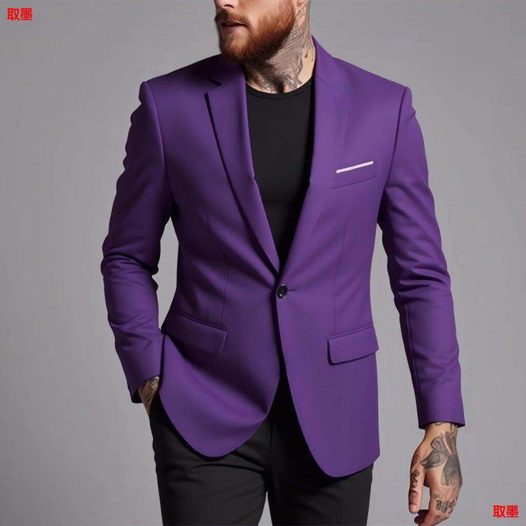 Men's Fashionable Casual Korean-Style Slim-Fit Jacket