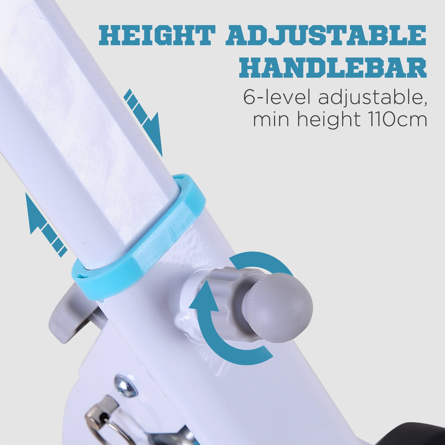 Stepper W/ Handle Hand Grip Workout Fitness Machine For Fitness Aerobic Exercise Home Gym White