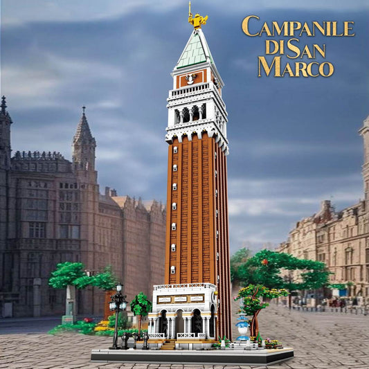 Italy San Marco Bell Tower World Famous Building Model High Difficulty Assembling Cross-border Toys
