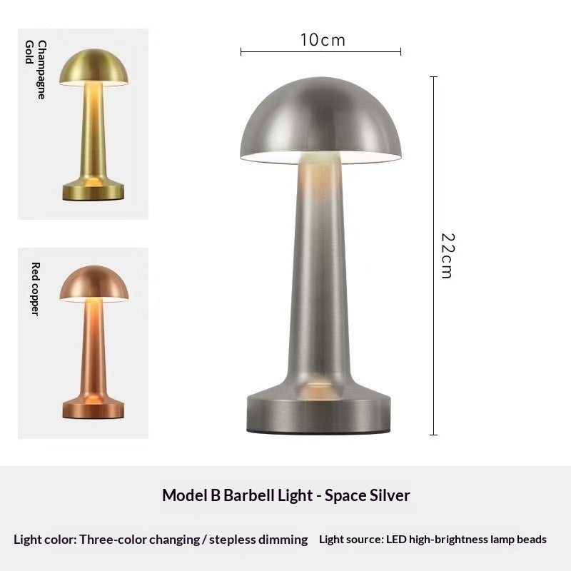 Metal Desktop Touch-Activated Creative USB-Charging Desk Lamp