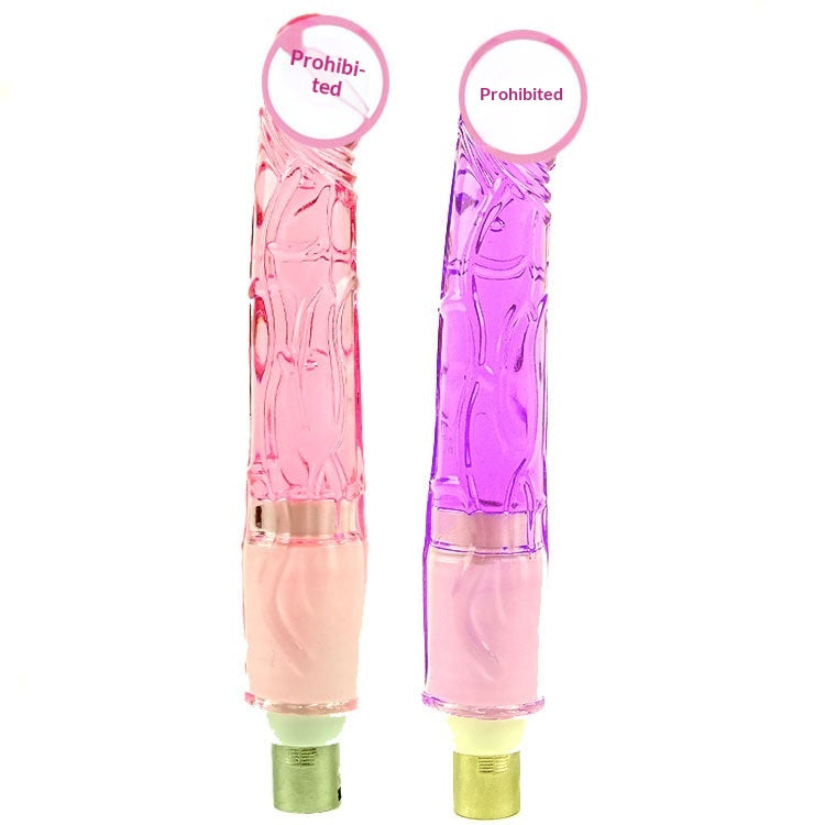 Artillery Machine Accessories Rear Court Ultra-soft Crystal Dildo Female