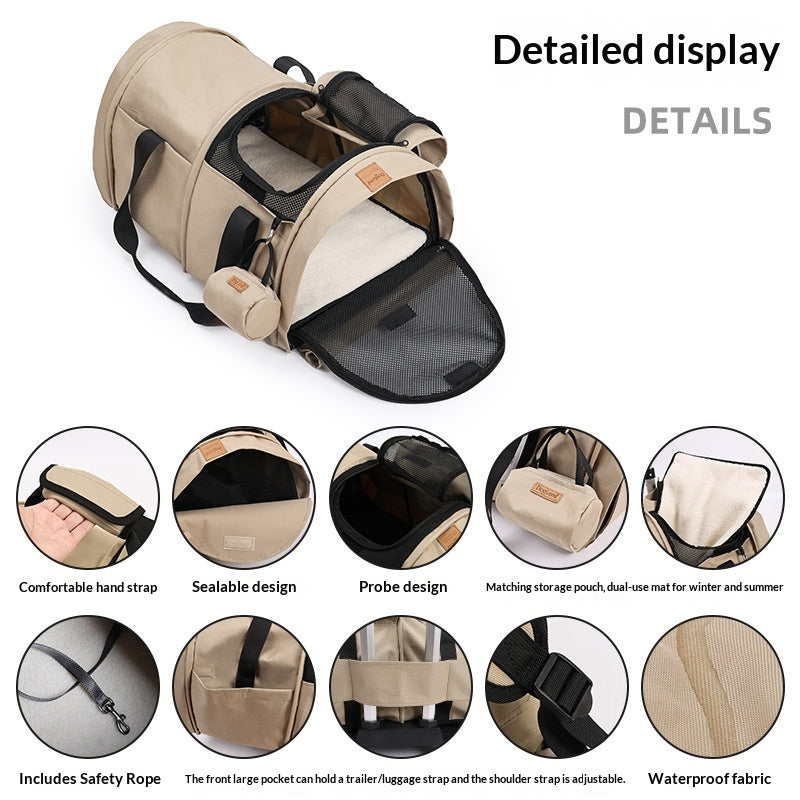 Multi-Functional Foldable And Detachable Pet Carrier For Outings