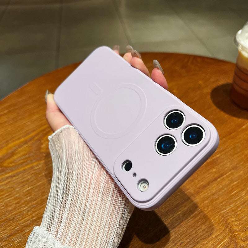 Magnetic Liquid Phone Case, Minimalist, Full-body Protection, Drop-proof