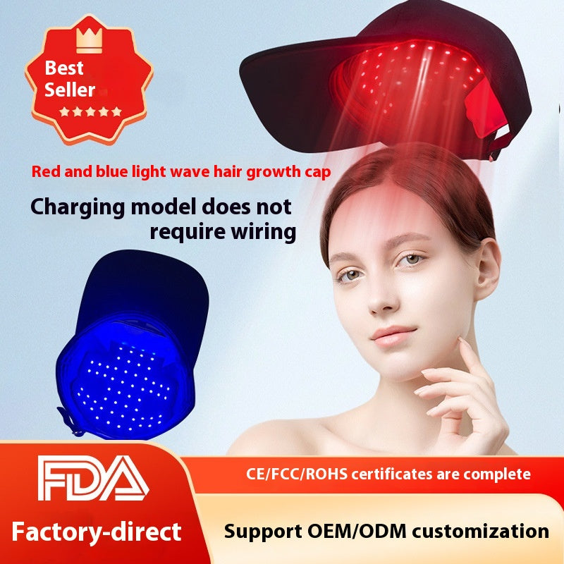 LED Hair Growth Cap Blue Light Beauty Therapy