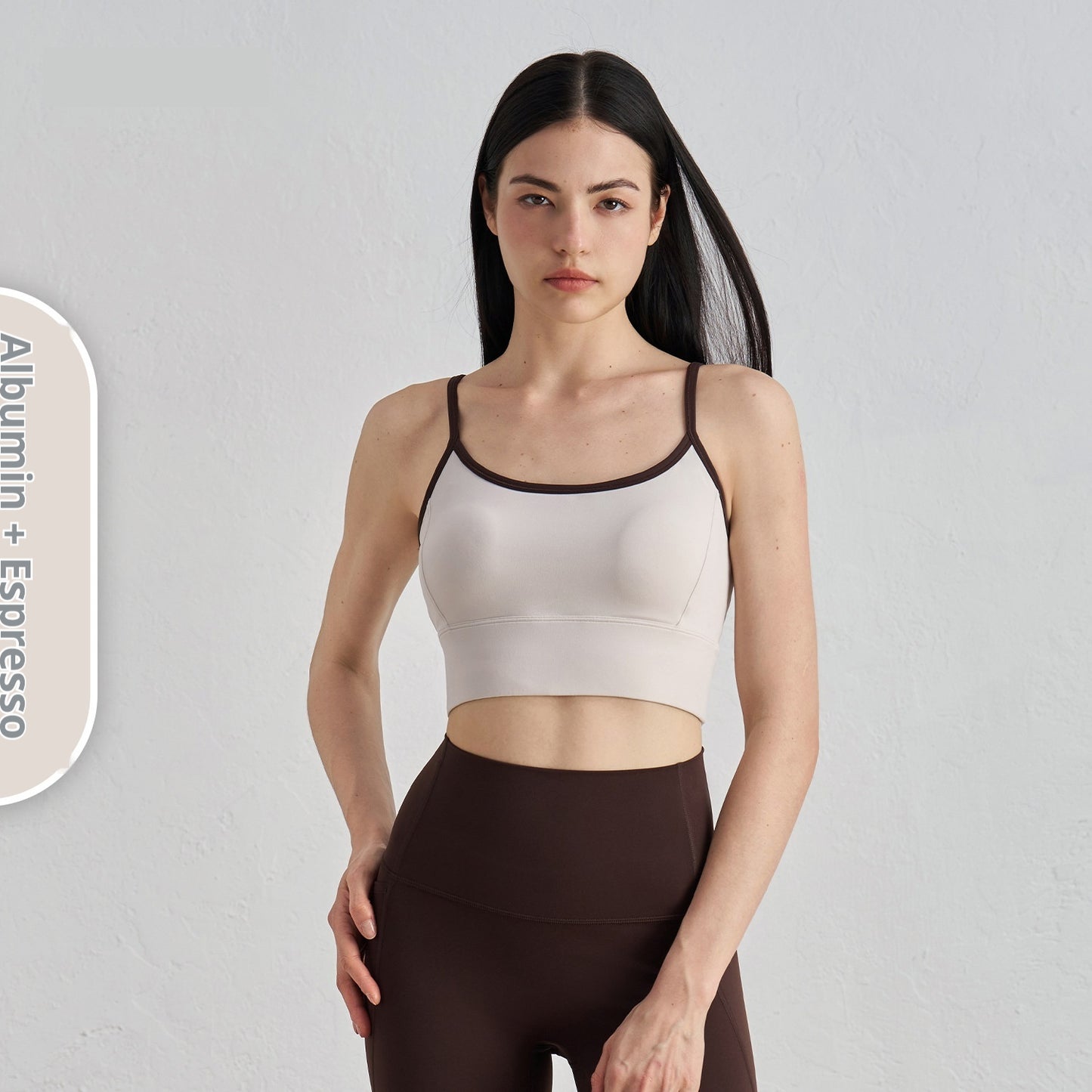 Youth Color Contrast Patchwork Short Sports Vest Push-up Beauty Back Yoga Underwear