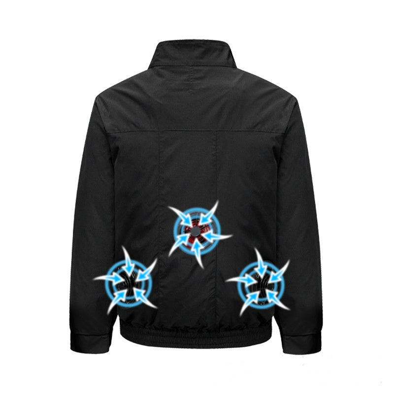 Summer Smart Air Conditioning Clothes Outdoor Work Jacket With Fan
