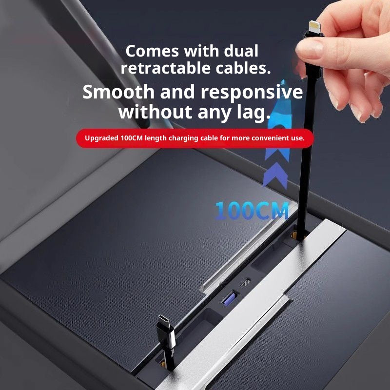 Applicable To Model 3Y Slide-out Expansion Dock In-car Central Control Charging Expansion USB Accessory