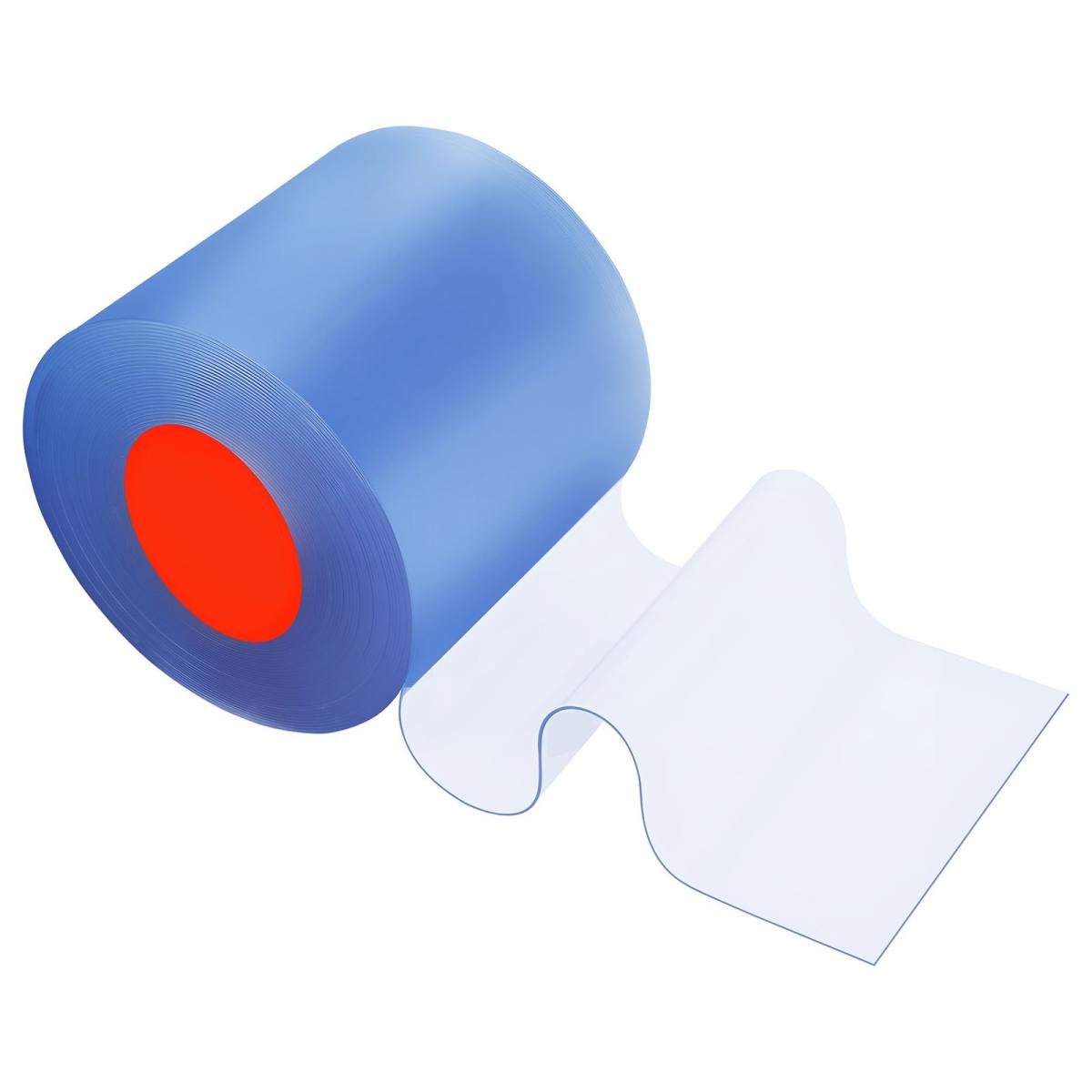 Clear PVC Strip Curtain, 101 Ft Length X 12 In Width, Plastic Door Strip Bulk Roll, Walk In Freezer Cooler Curtain Strips For Doorways Of Supermarket, Garage, Warehouse, Barn, Pet Animal House