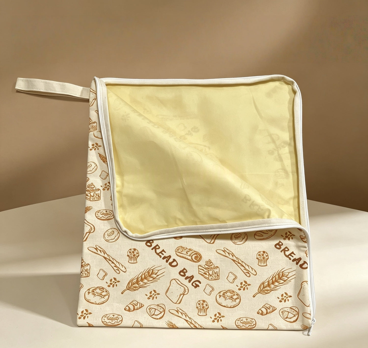 Beeswax Food-grade Bread Storage Bag With A Handle