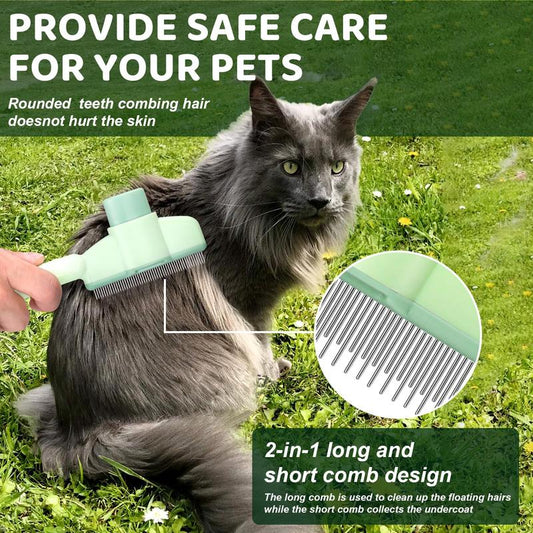 Cat And Dog Comb, Knot Remover, Hair Removal Tool, Pet Self-cleaning Comb, For Long Hair, Massage, Knot Removal, Hair Removal Exclusively