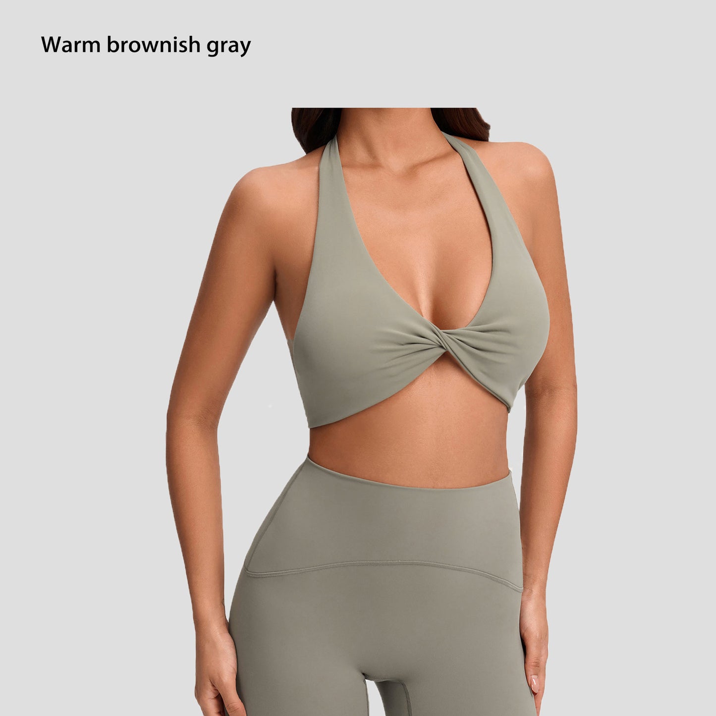 European And American Naked-Feel Yoga Wear Women's Sexy Deep V Sports Yoga Bra Cross-Back Fitness Underwear