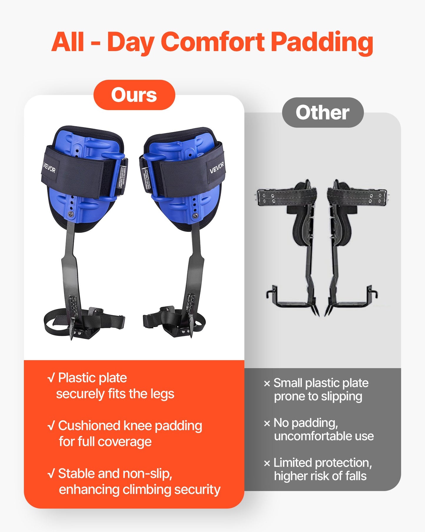 Tree Climbing Spikes Set, Height-Adjustable Tree Climbing Gear With Straps & Waist Harness, 350 Lbs Load Capacity, Heavy Duty Steel Climb Spurs Arborist Equipment For Fruit Picking Hunting