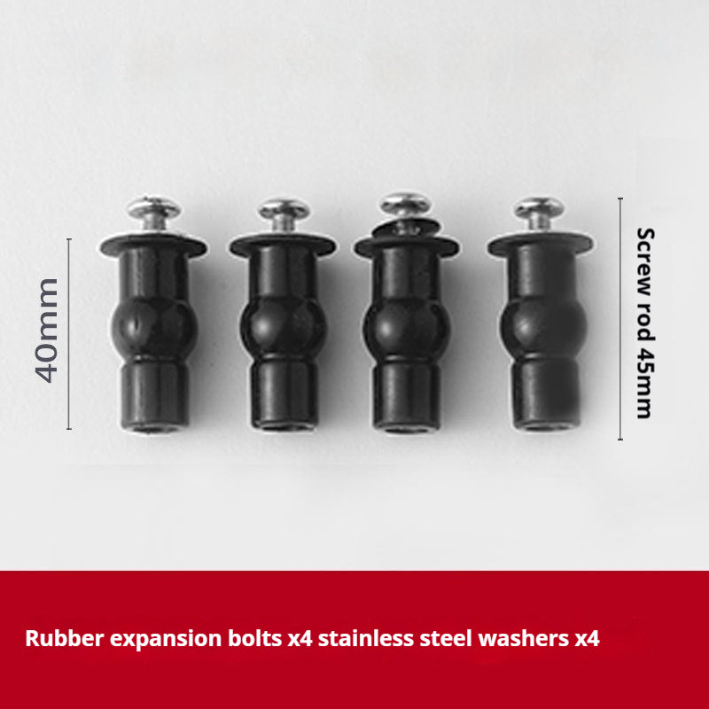 Rubber Nylon Expansion Screw Anchor For Toilet Seat Lid Accessories